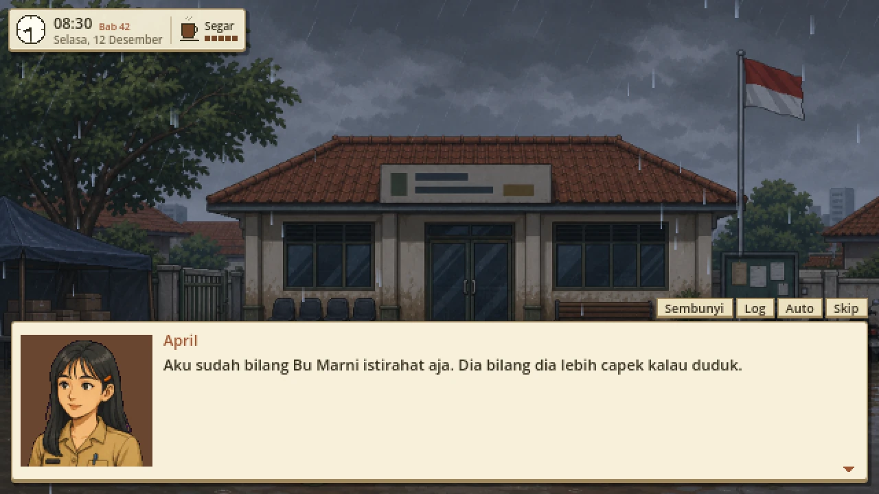 Dapur umum di posko banjir.